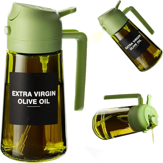 Transform Your Cooking with the 2-in-1 470ml Olive Oil Sprayer – Effortless Pouring and Spraying for Perfect Flavors!